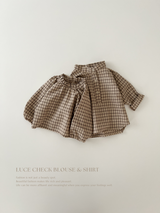 Luce check blouse