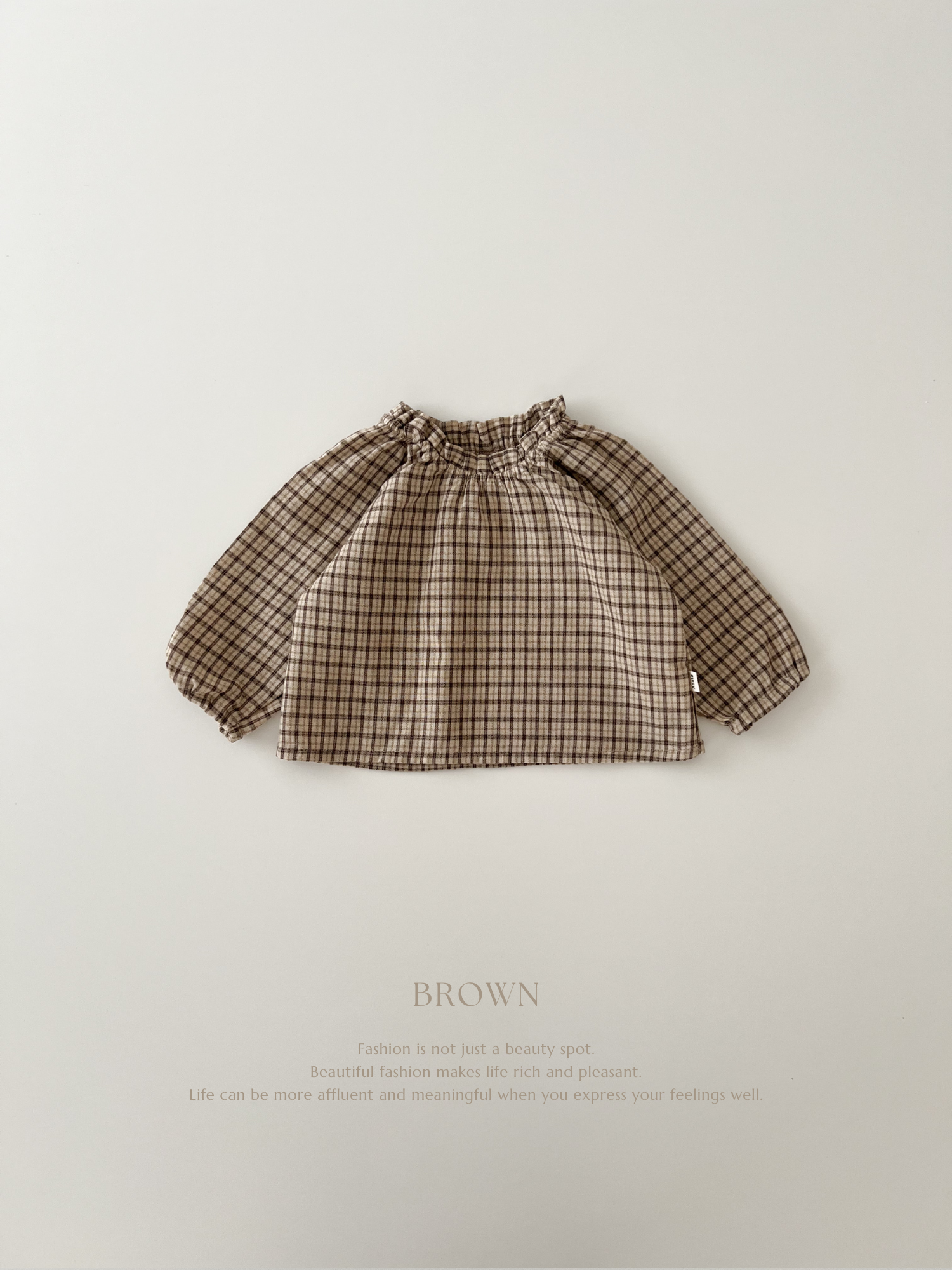 Luce check blouse