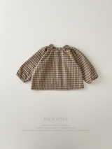 Luce check blouse