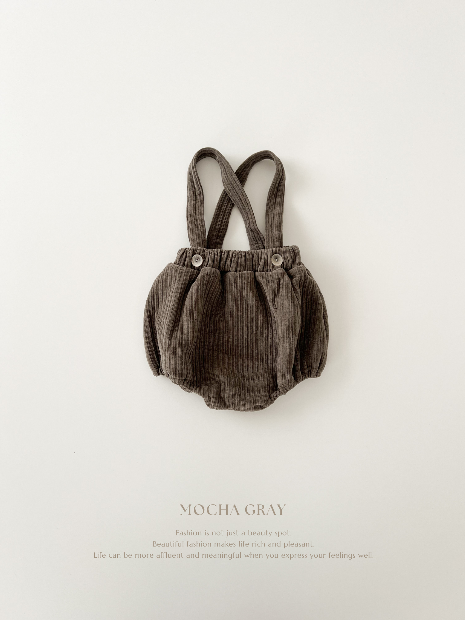 Mocha suspender bloomer