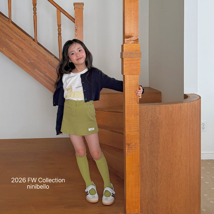 ［ninibello］Melvil eyelet cardigan