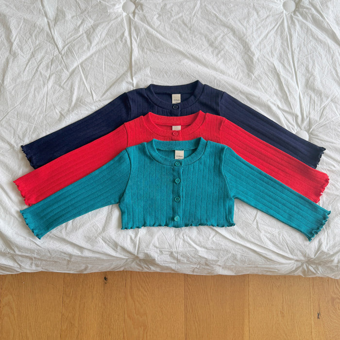 ［ninibello］Melvil eyelet cardigan