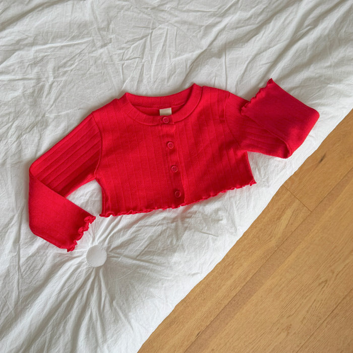 ［ninibello］Melvil eyelet cardigan