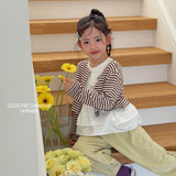 ［ninibello］Tammy stripe cardigan