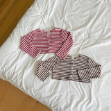 ［ninibello］Tammy stripe cardigan