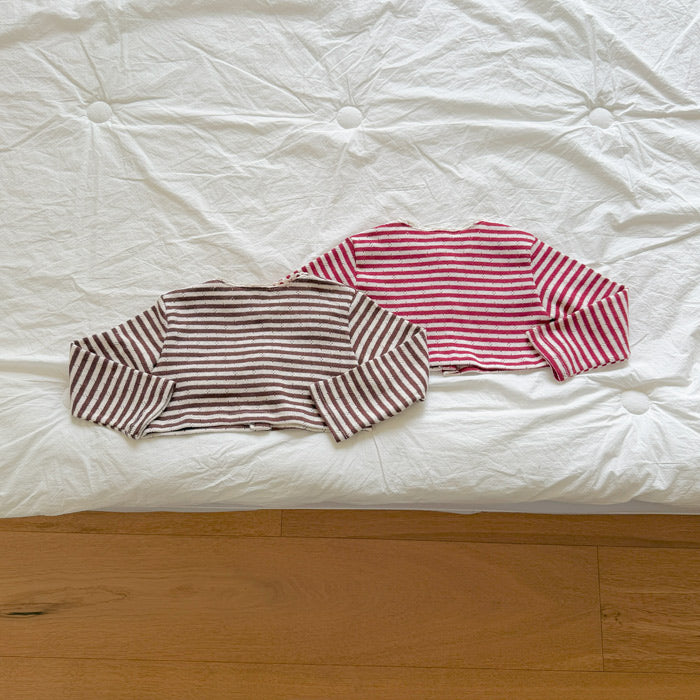 ［ninibello］Tammy stripe cardigan