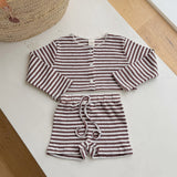 ［ninibello］Tammy stripe cardigan