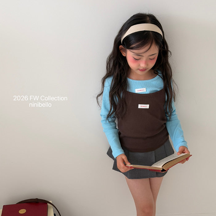 ［ninibello］Bib rib camisole