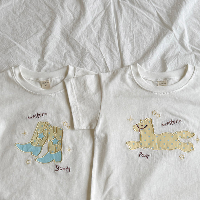 ［ninibello］Western short sleeve tee