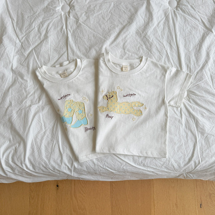 ［ninibello］Western short sleeve tee