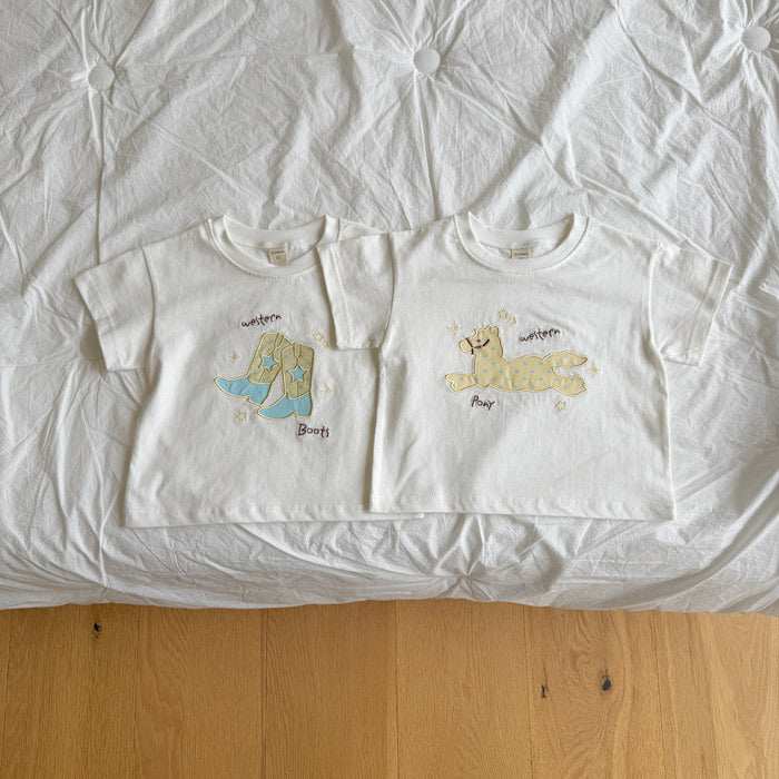［ninibello］Western short sleeve tee