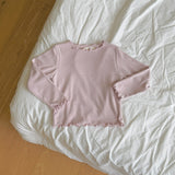 ［ninibello］Soft mellow neck tee