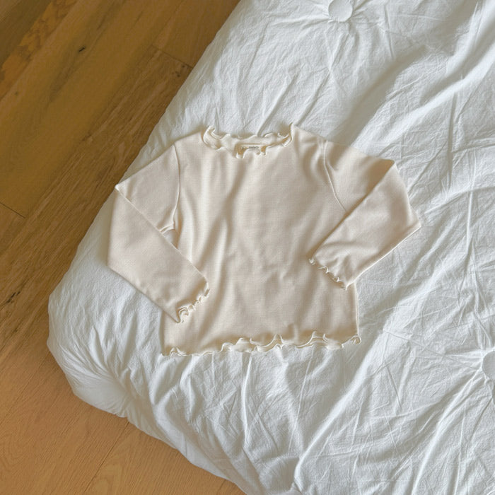 ［ninibello］Soft mellow neck tee