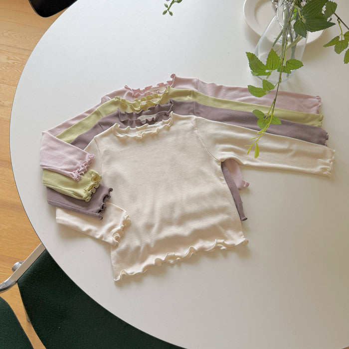 ［ninibello］Soft mellow neck tee