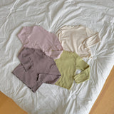 ［ninibello］Soft mellow neck tee