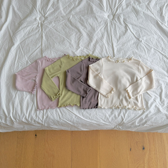 ［ninibello］Soft mellow neck tee