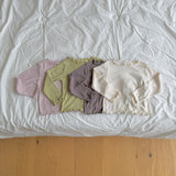 ［ninibello］Soft mellow neck tee