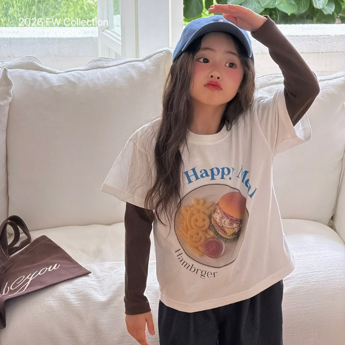 ［ninibello］Bib rib tee