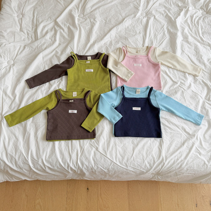 ［ninibello］Bib rib tee