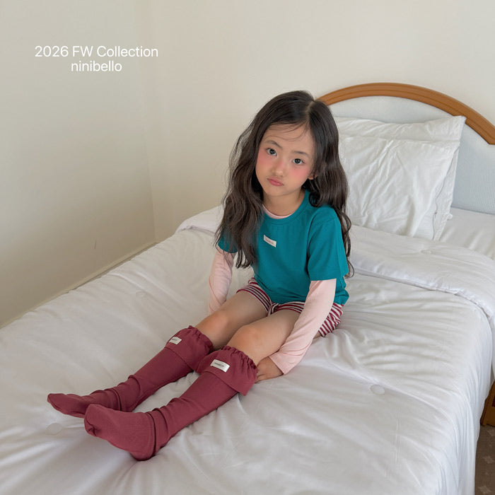 ［ninibello］Layered tee set