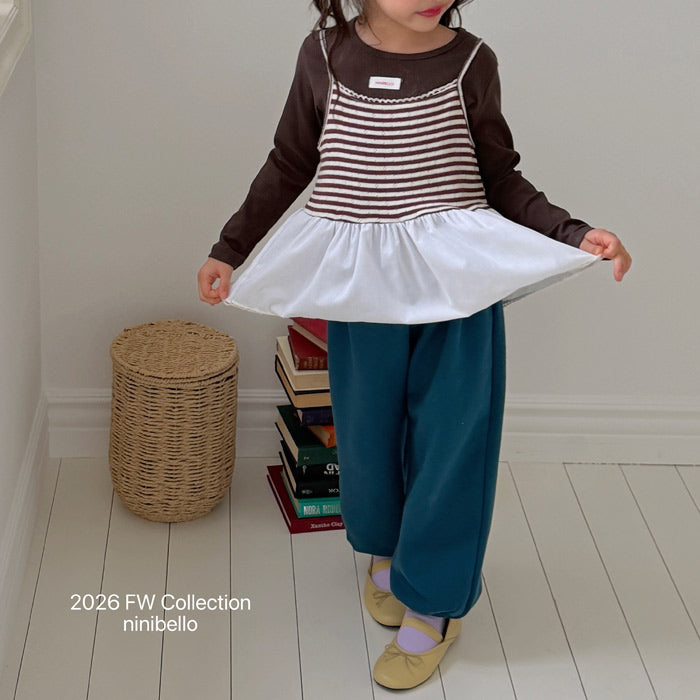 ［ninibello］Tammy stripe bustier