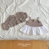 ［ninibello］Tammy stripe bustier