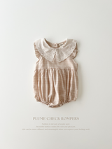 Plume check rompers