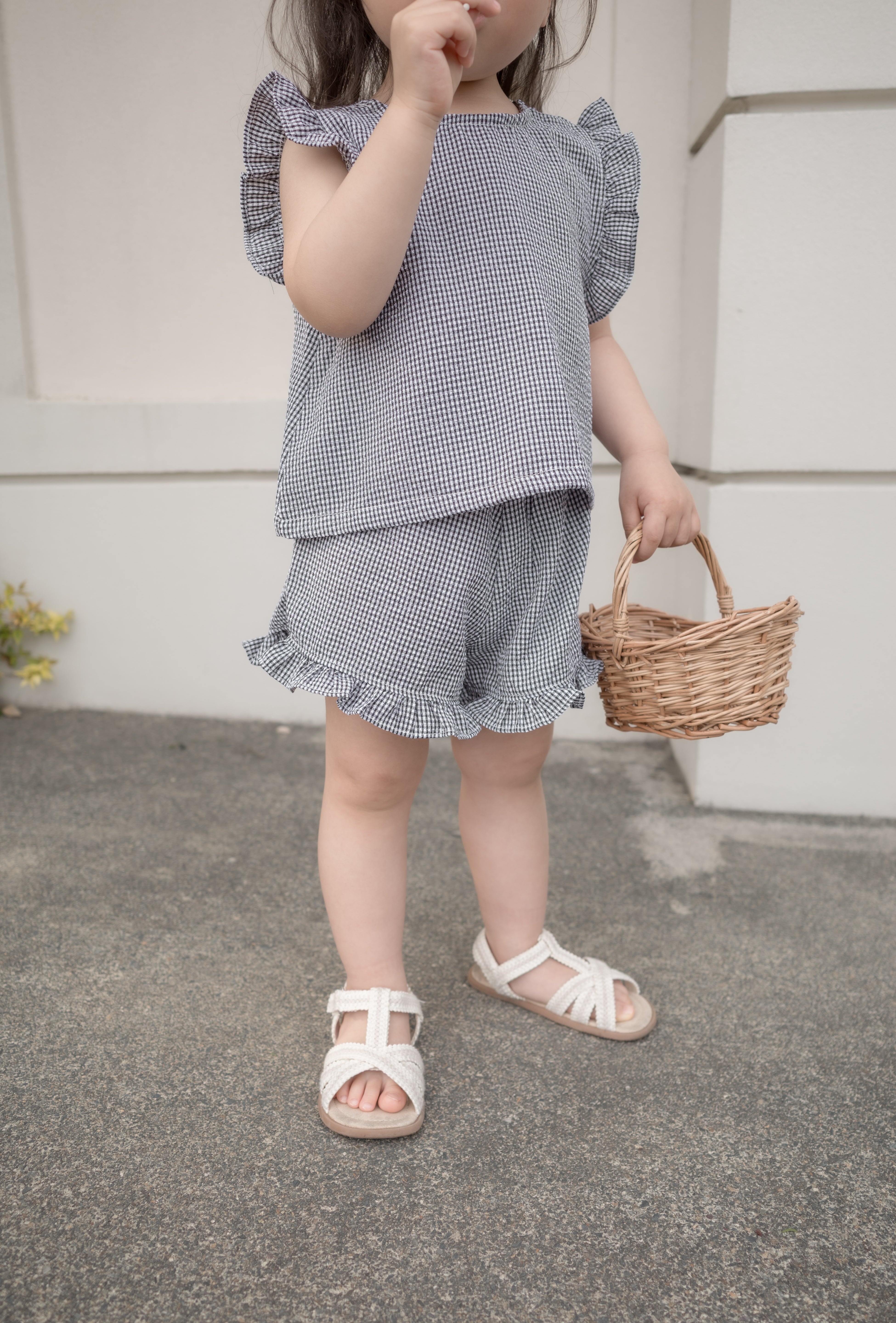 Romantic ribbon frill set