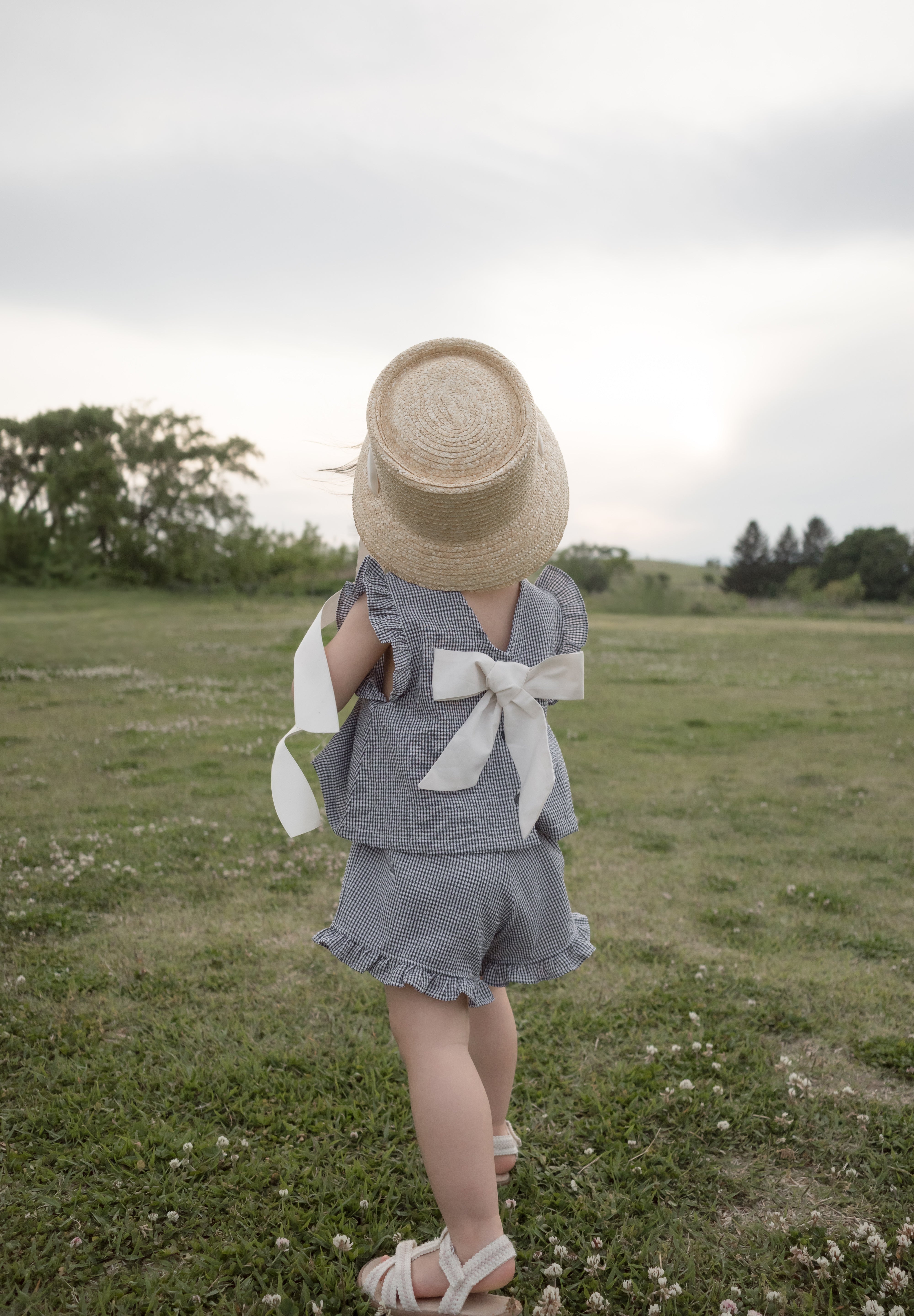 Romantic ribbon frill set