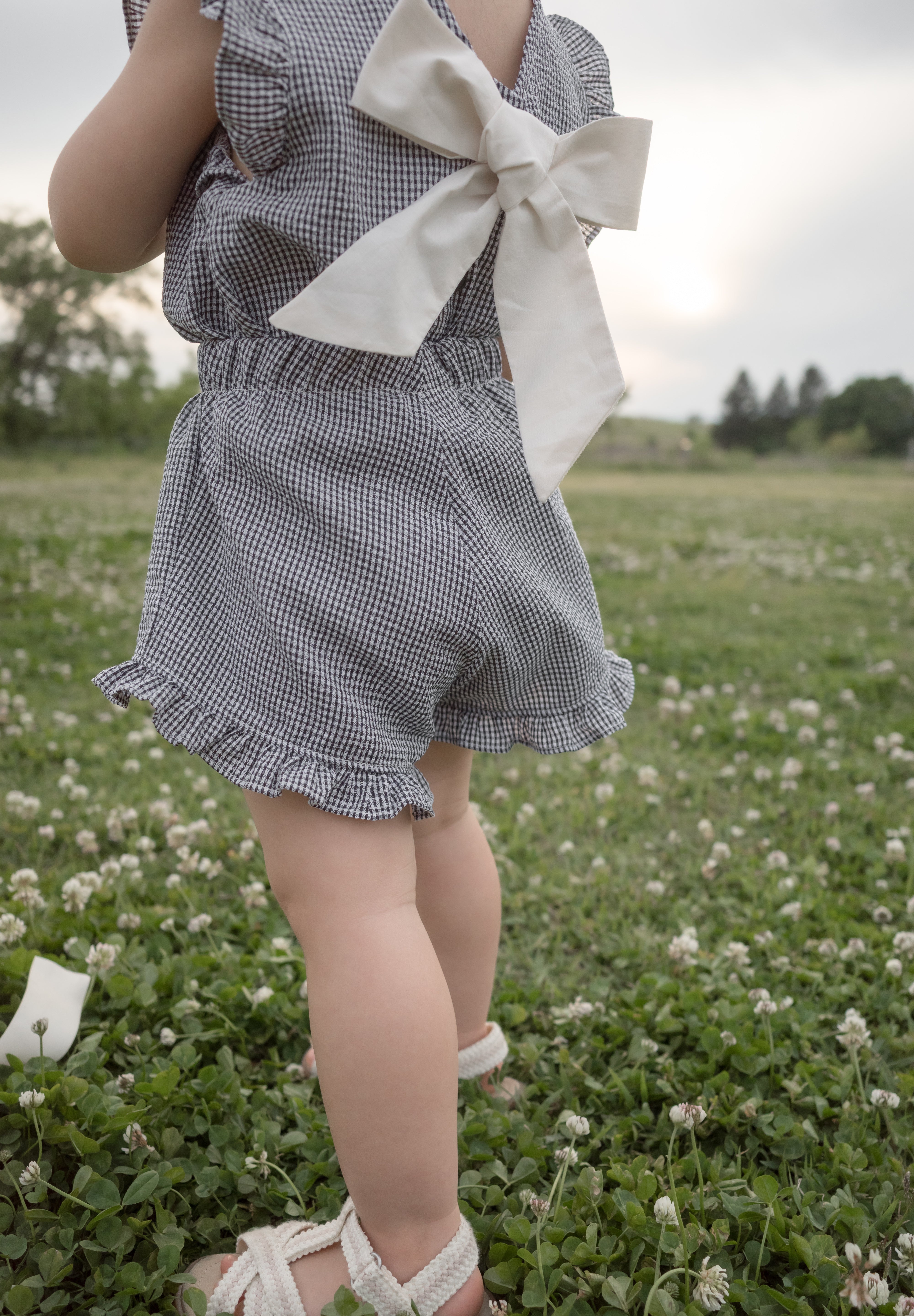 Romantic ribbon frill set