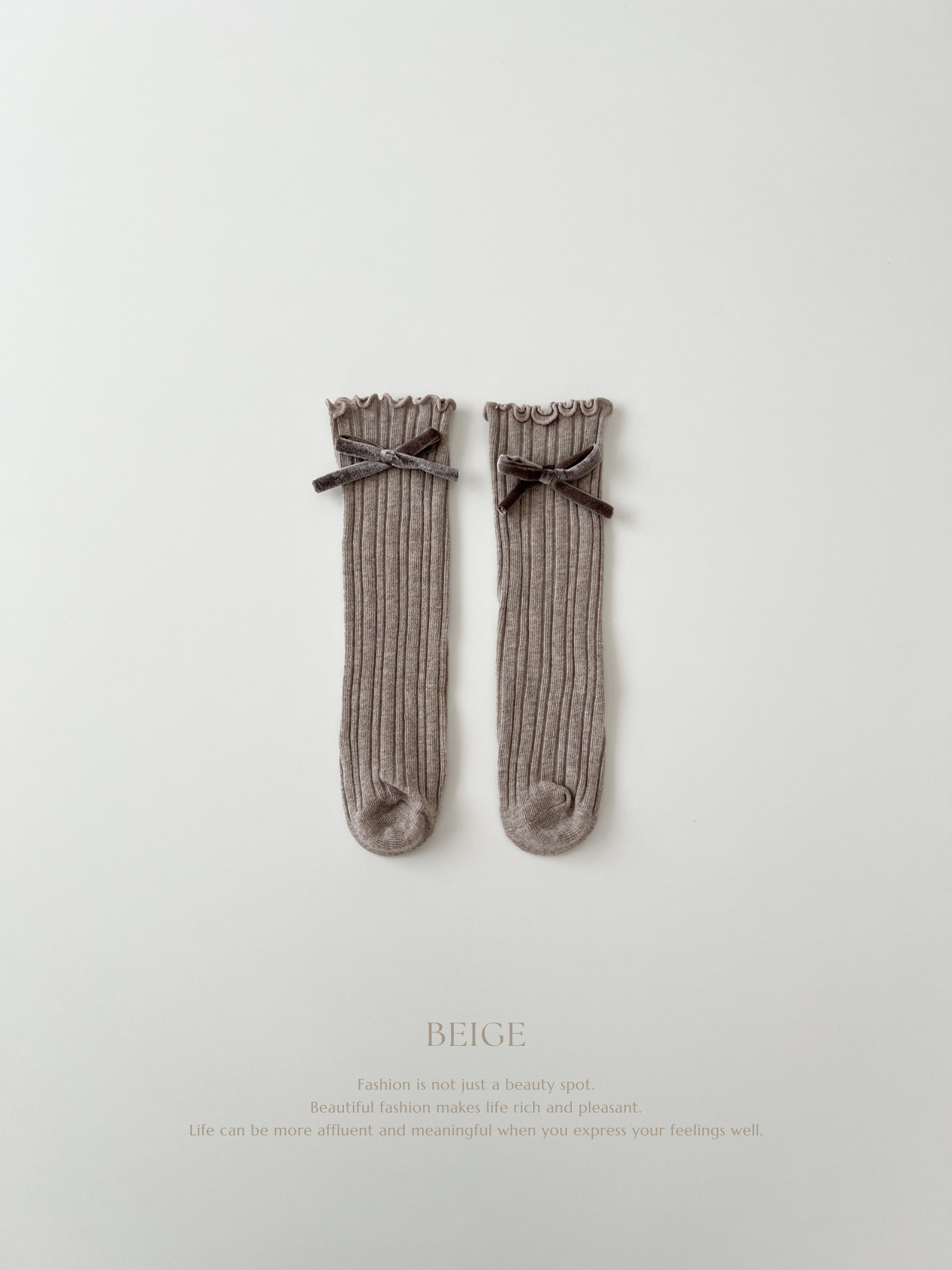 Ribbon mellow socks