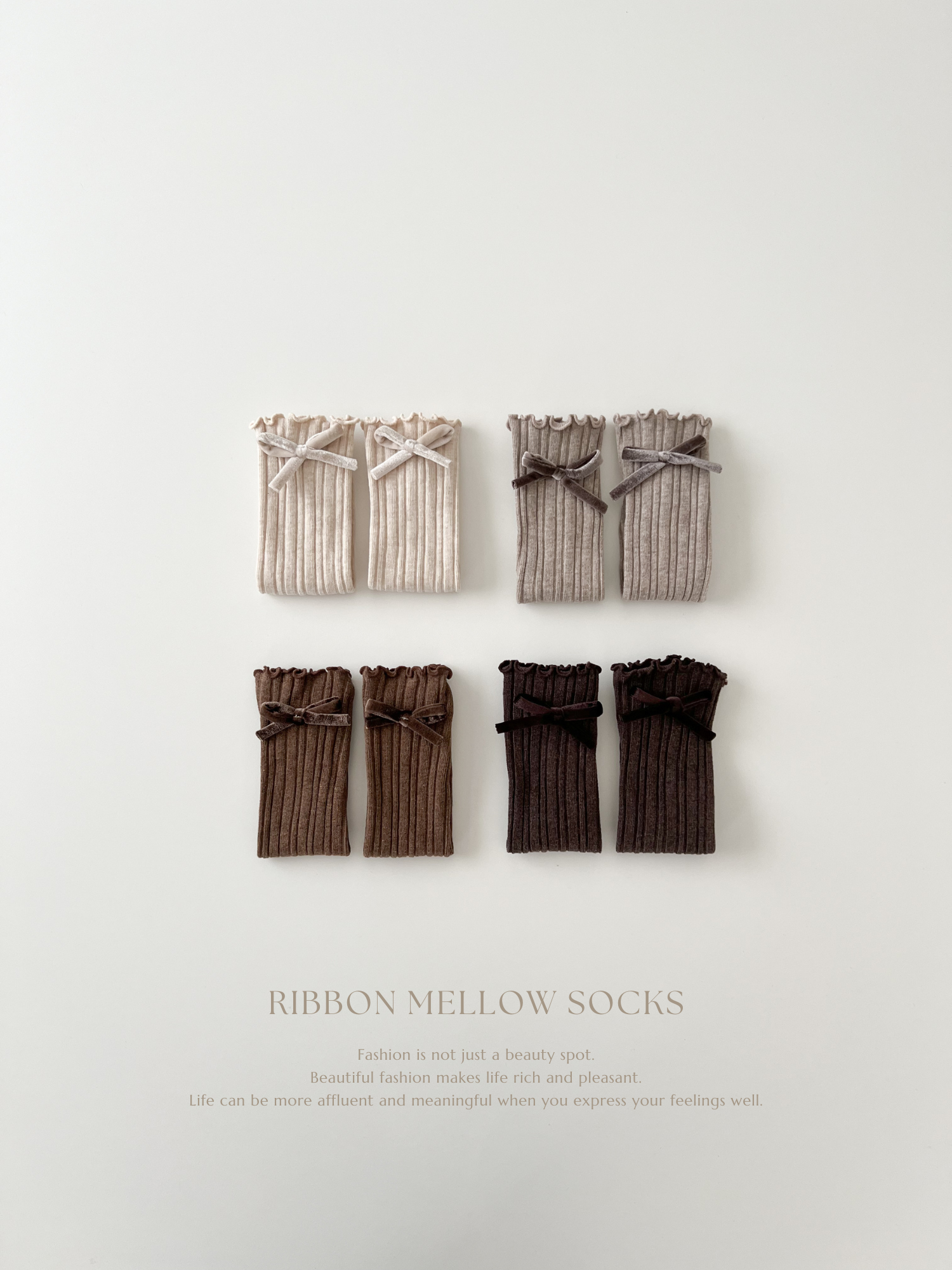 Ribbon mellow socks