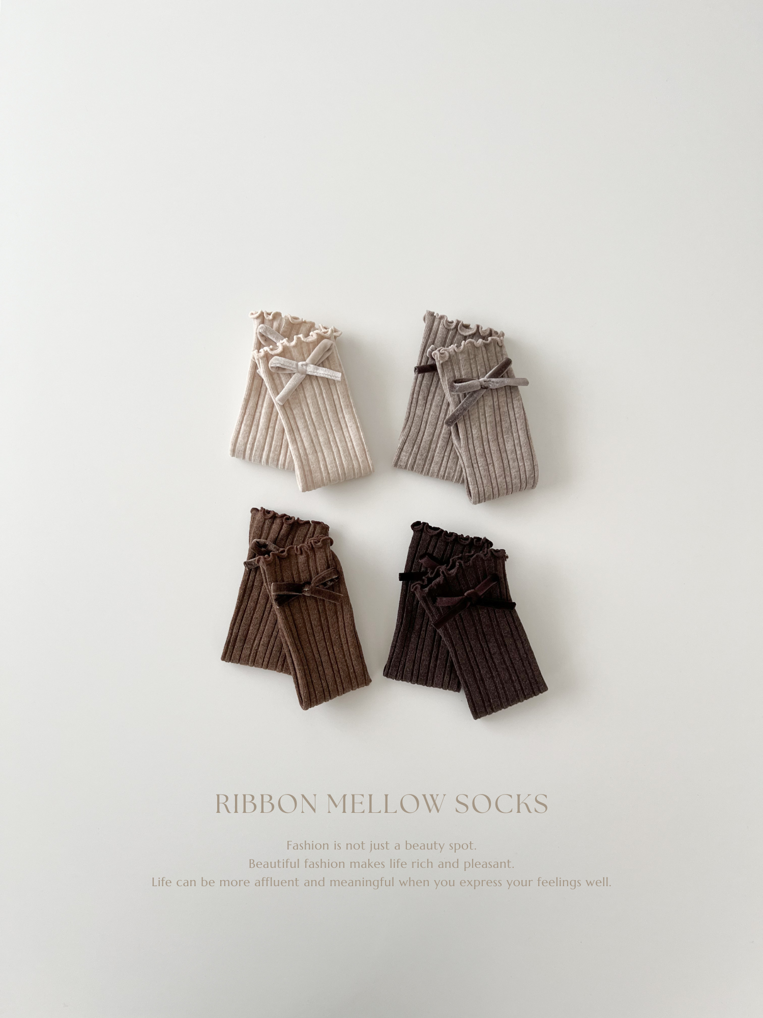 Ribbon mellow socks