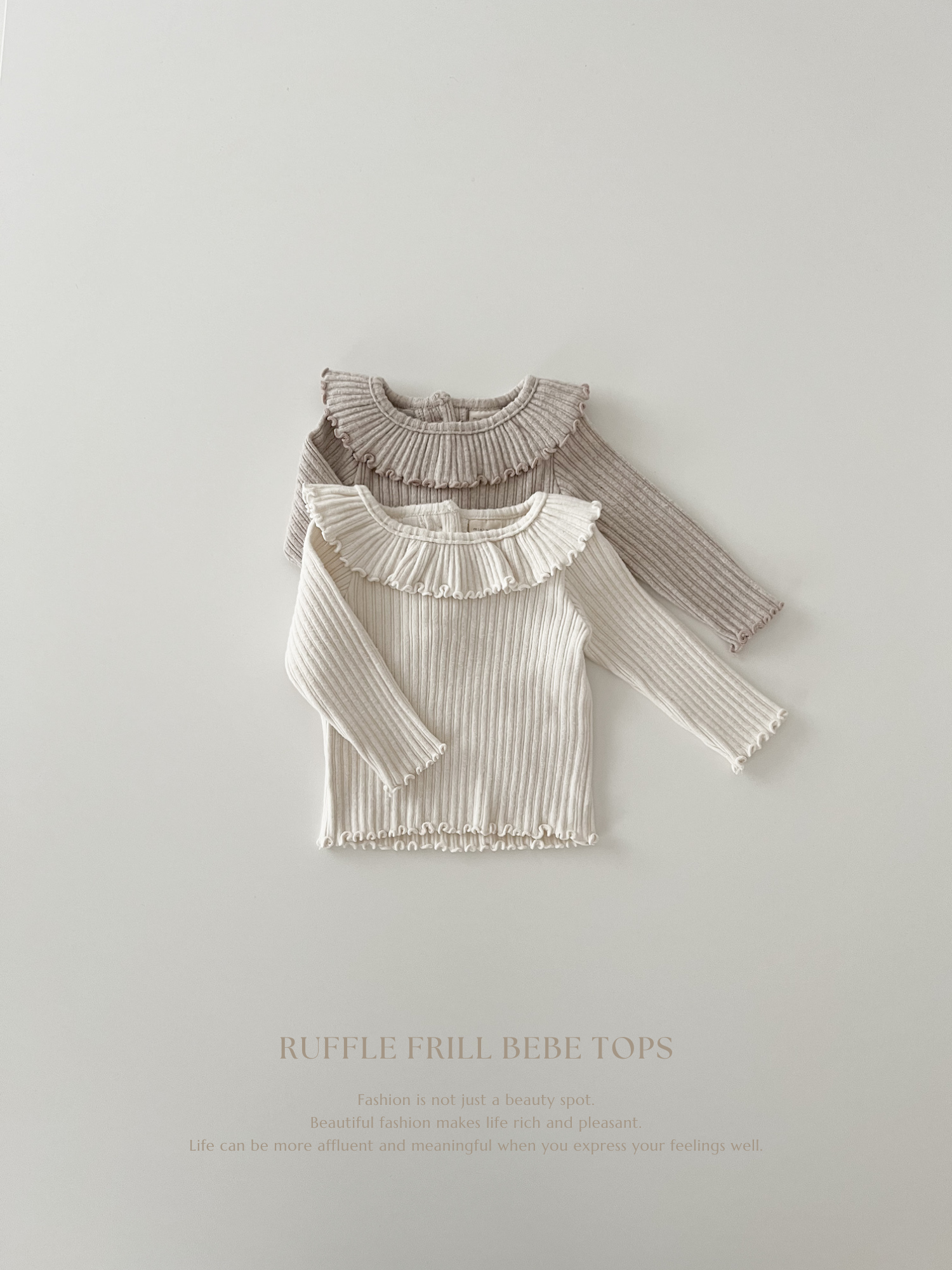 Ruffle frill bebe tops