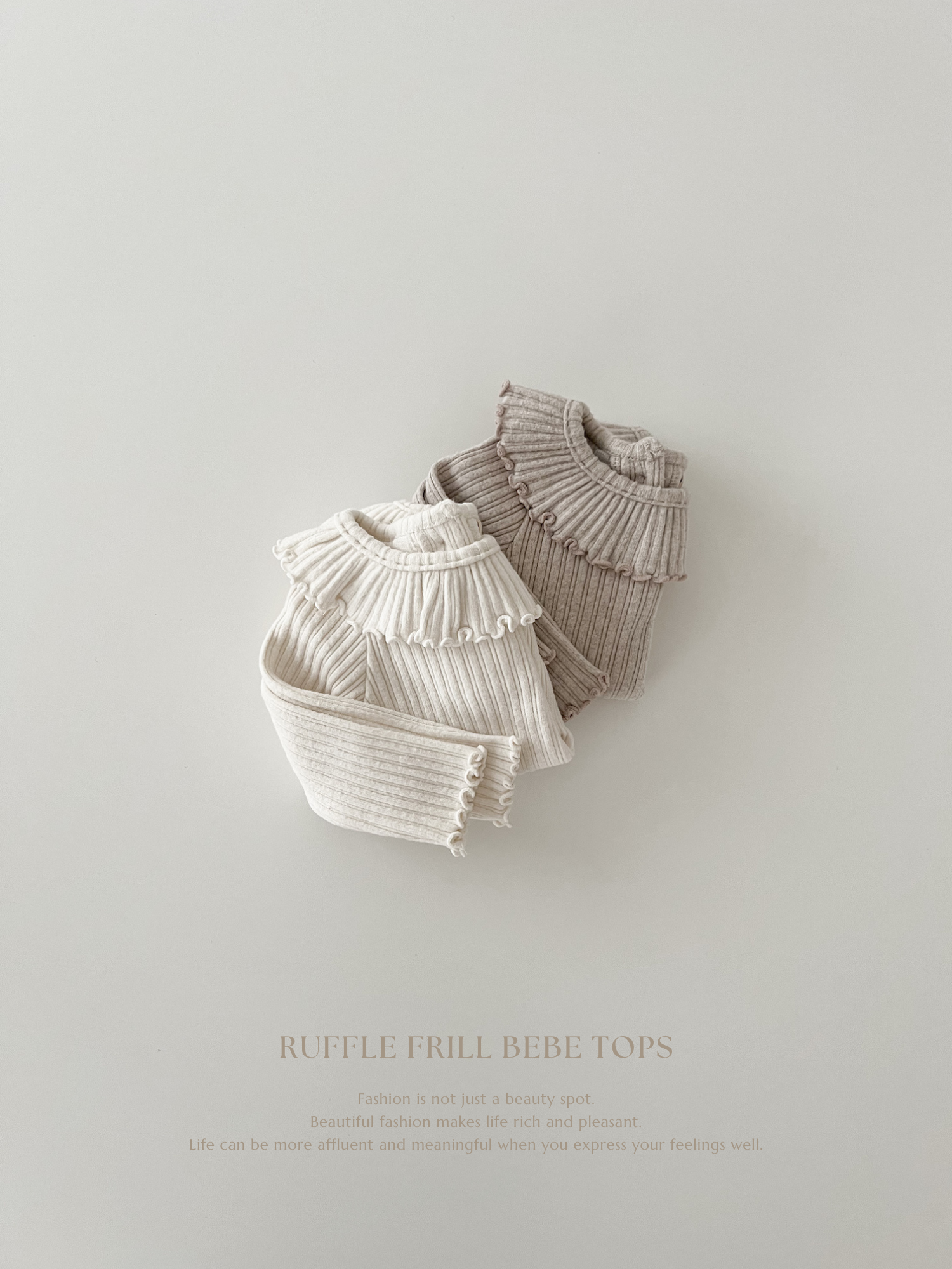 Ruffle frill bebe tops