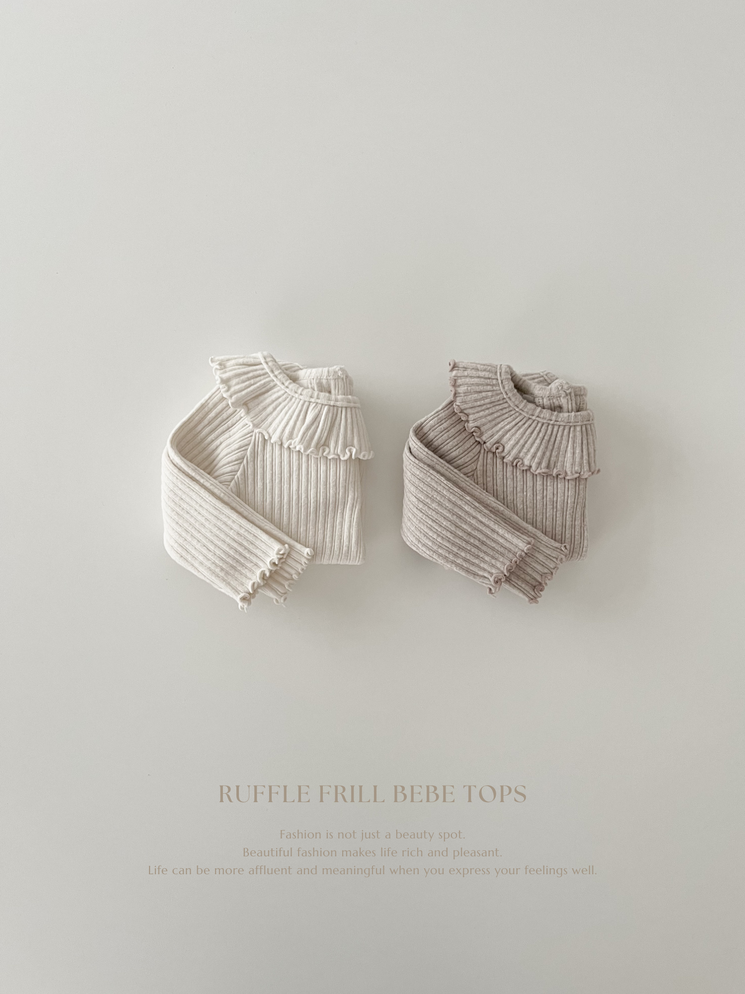 Ruffle frill bebe tops