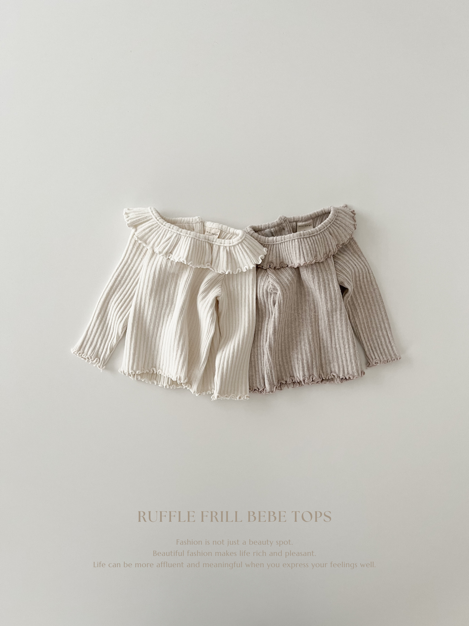 Ruffle frill bebe tops