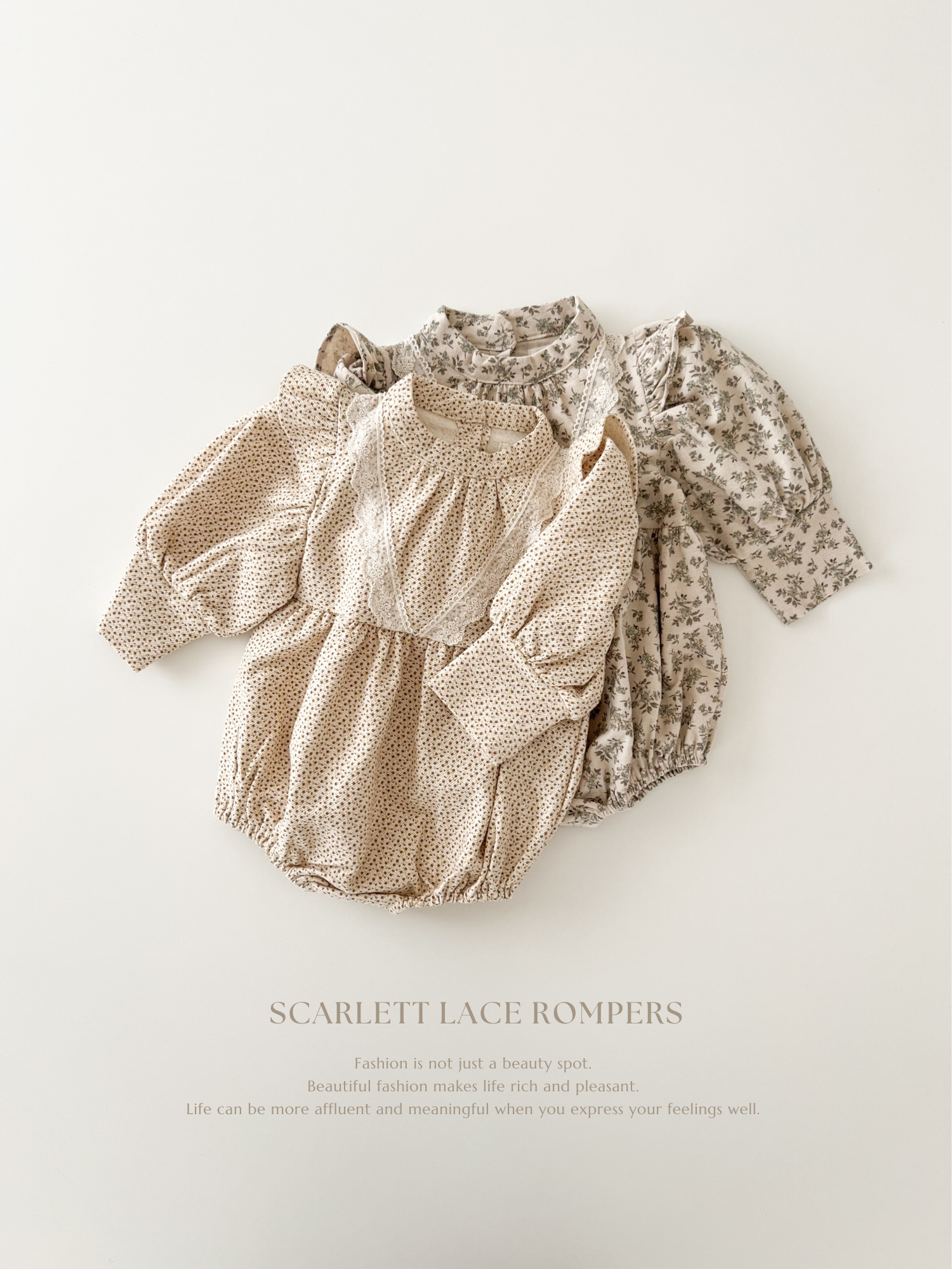 Scarlett lace rompers