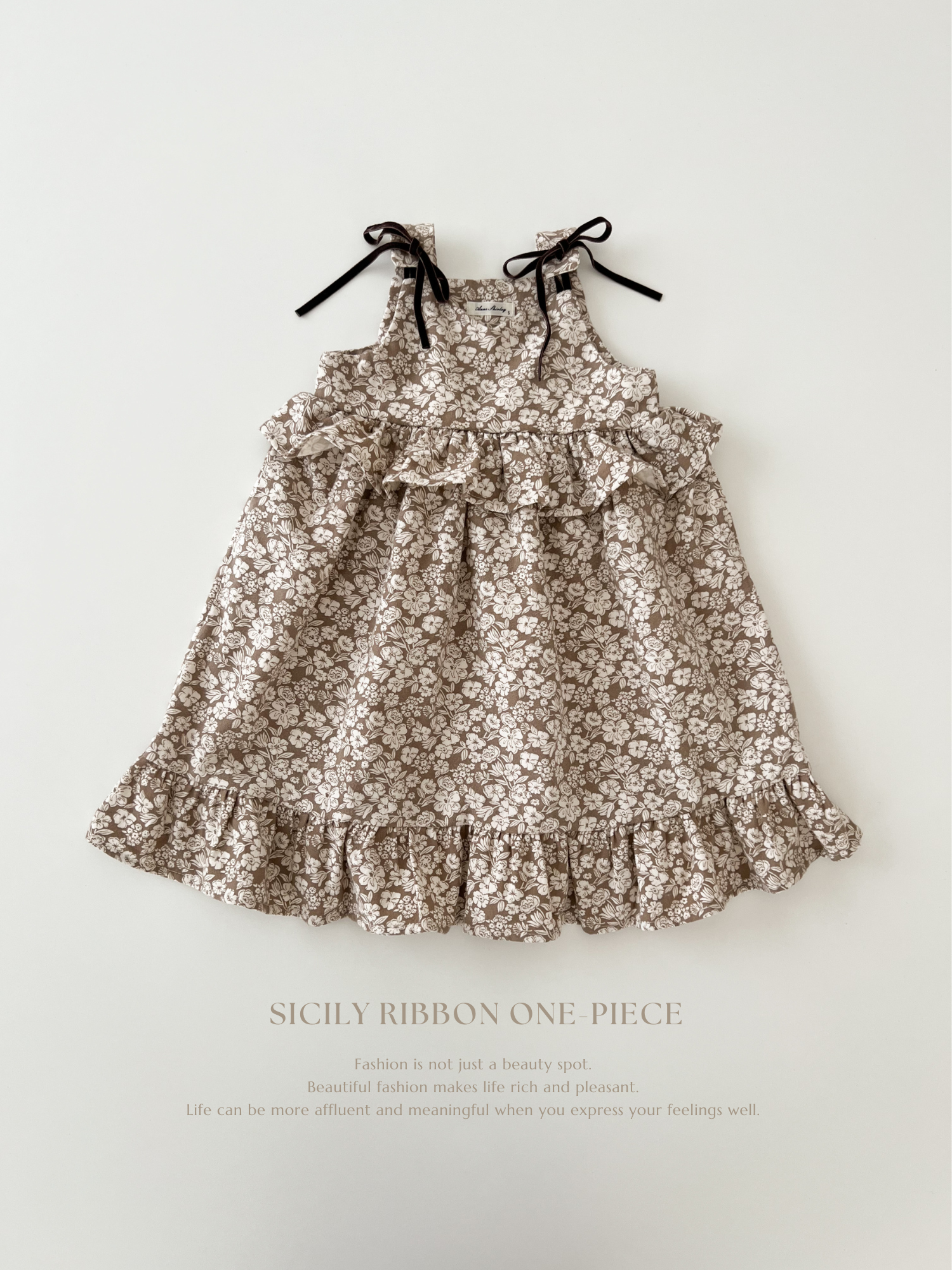 Sicily ribbon one-piece