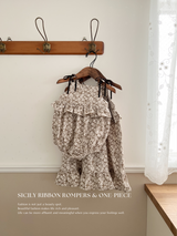 Sicily ribbon rompers