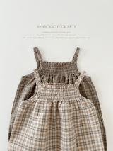 Smock check suit