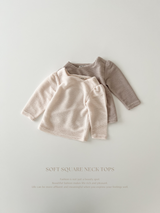 Soft square neck tops