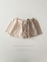 Soft square neck tops