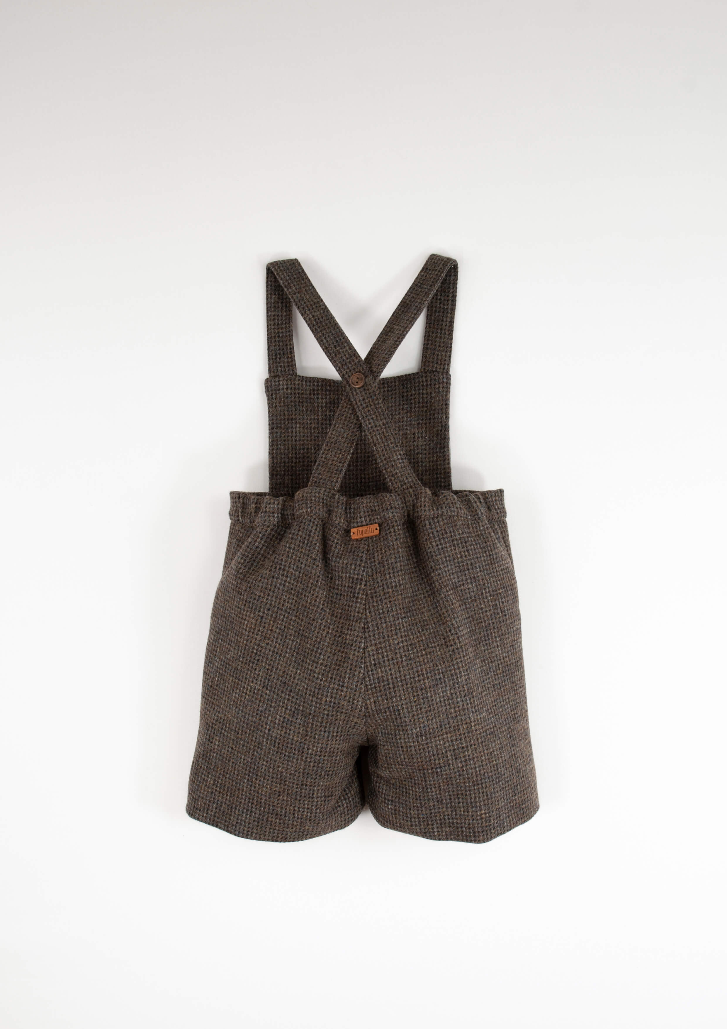 ［Popelin］Woollen long romper suit with straps / Mod.8.2 Multi-coloured