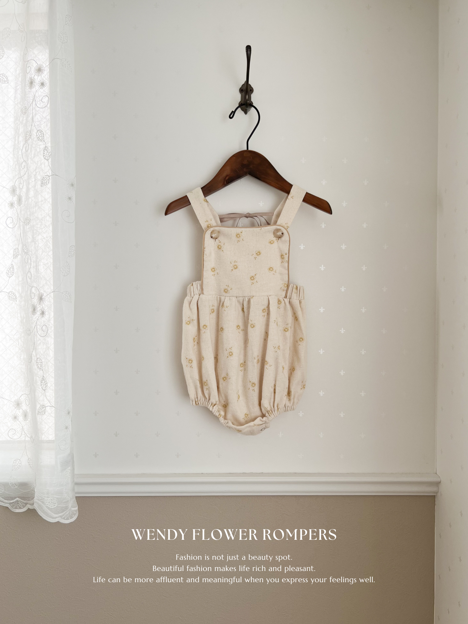 Wendy flower rompers