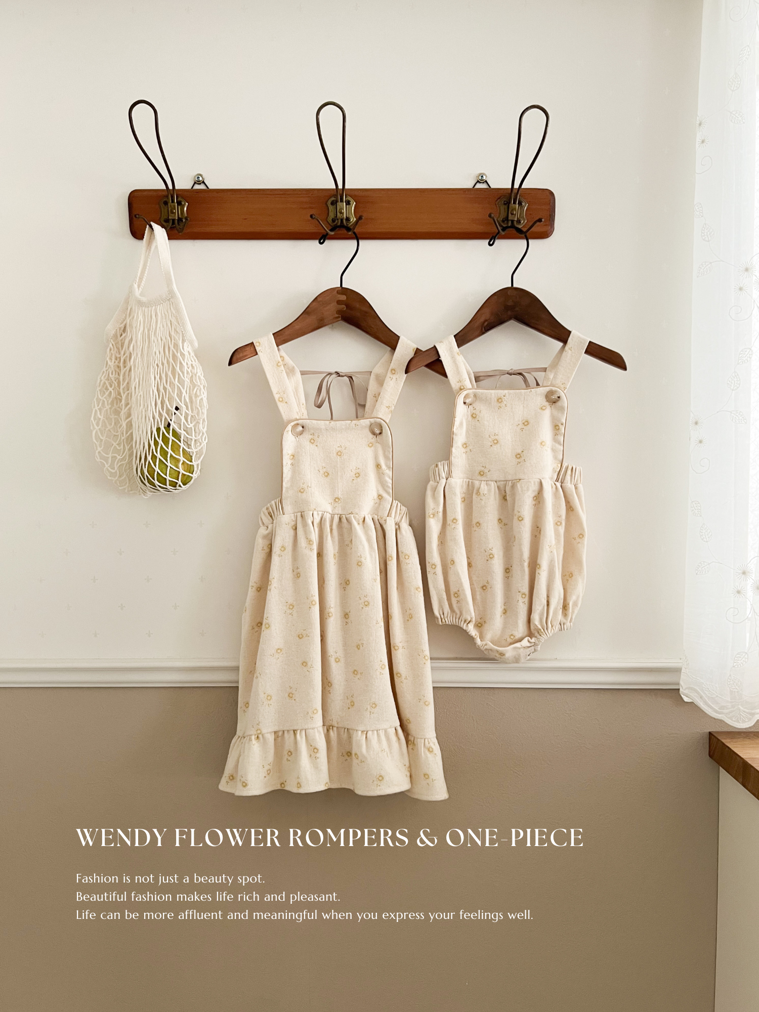 Wendy flower rompers