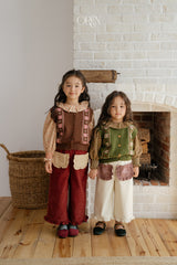 [OREN] Naomi frill corduroy pants
