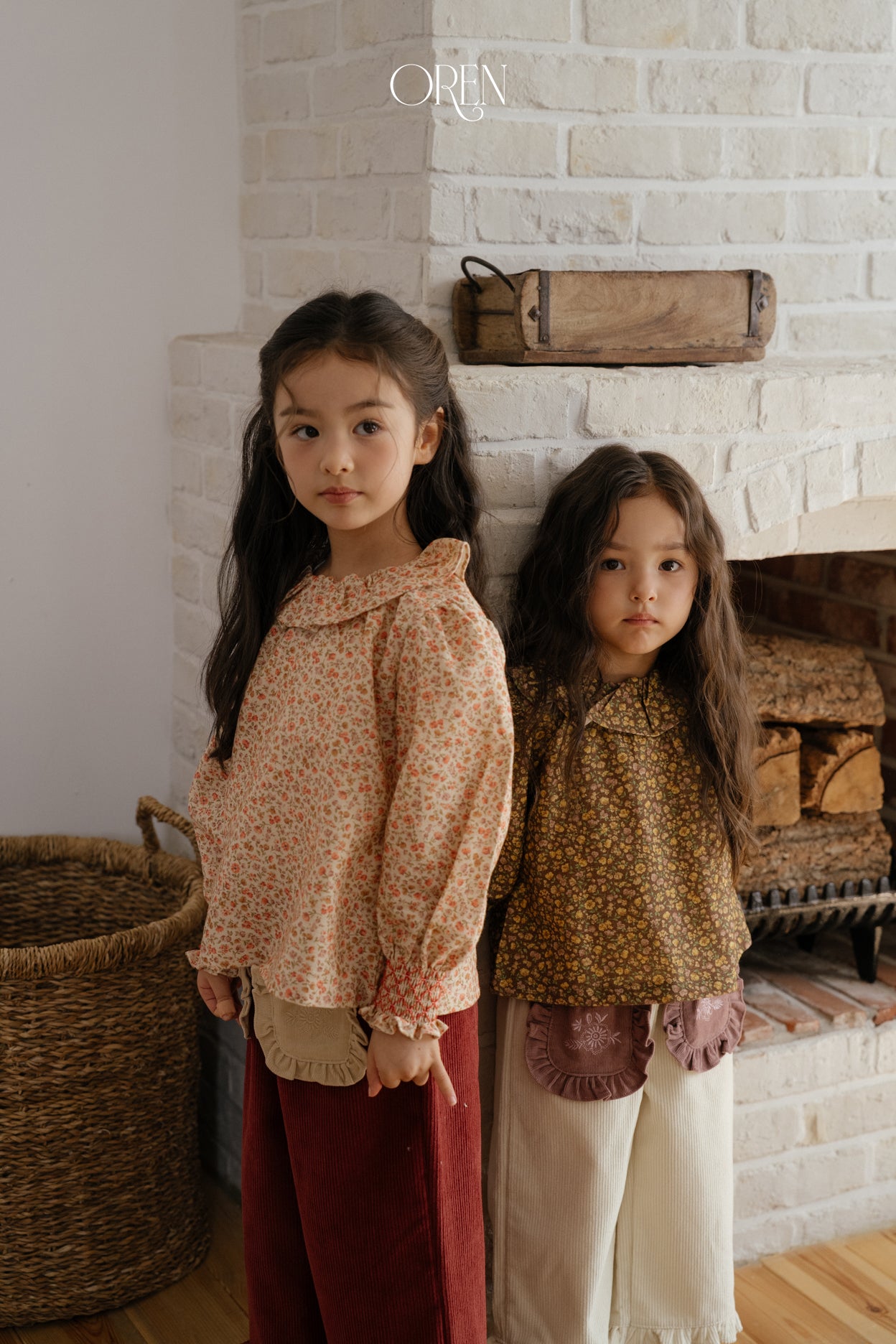 [OREN] Rivka frill blouse