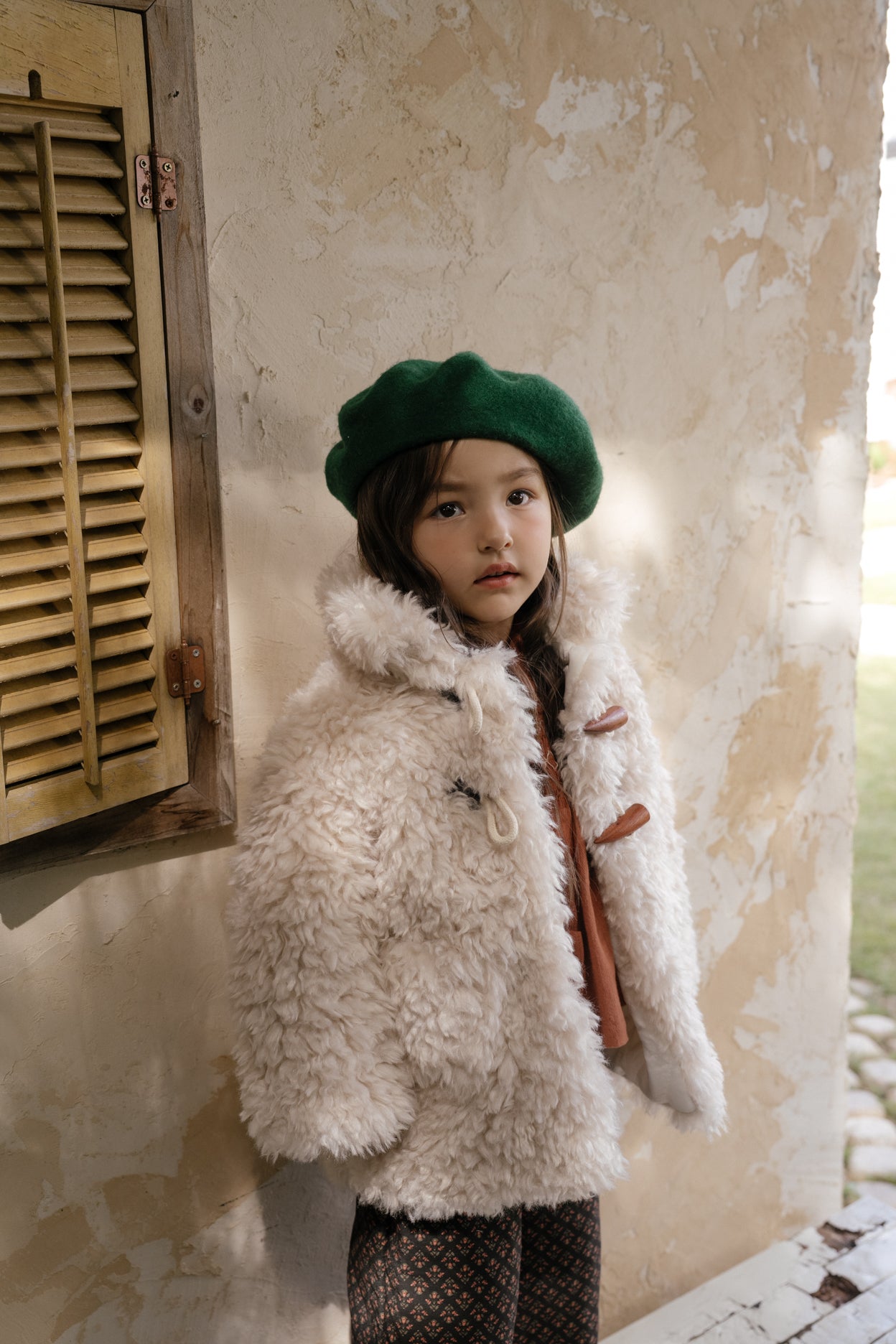 [OREN] Berni toggle fur jacket