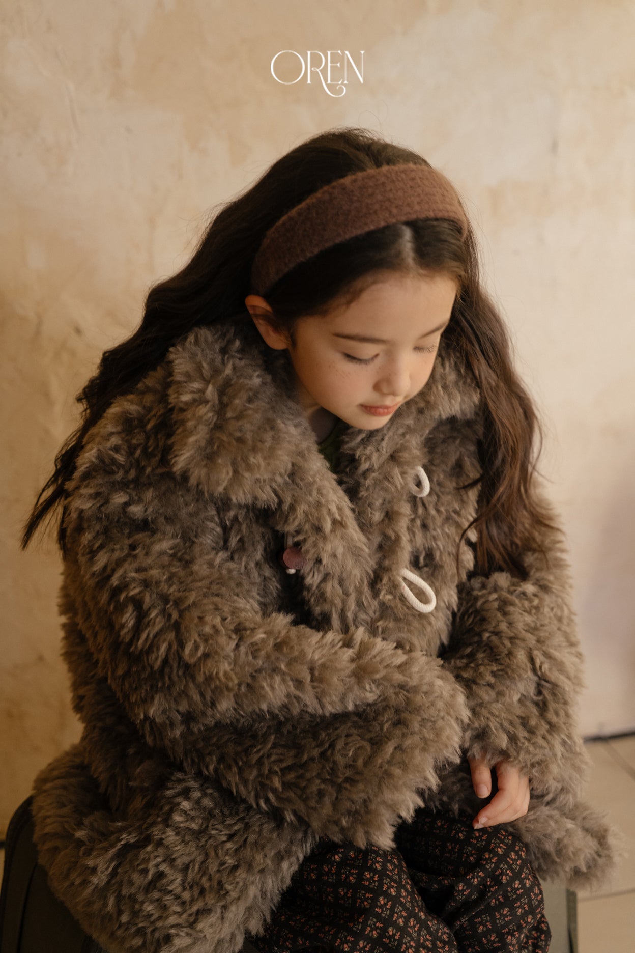 [OREN] Berni toggle fur jacket